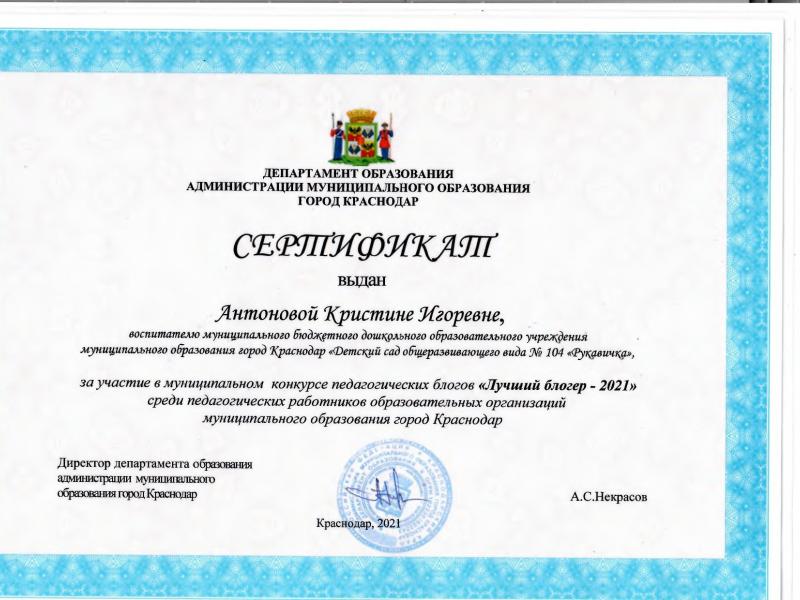 Сертификат_Лучший блогер2021_Антонова К.И.